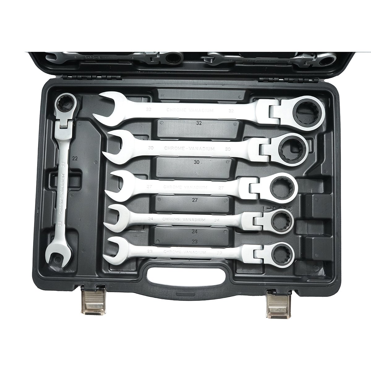 Set 22 chei combinate cu clichet articulate CrV 6-32mm Breckner Germany